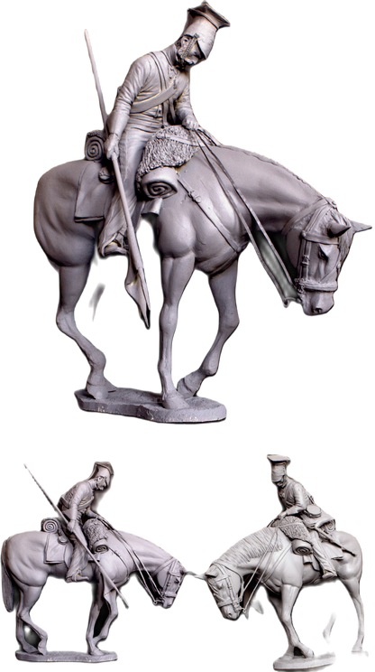 120mm "After the Charge" 4 figure vignette.