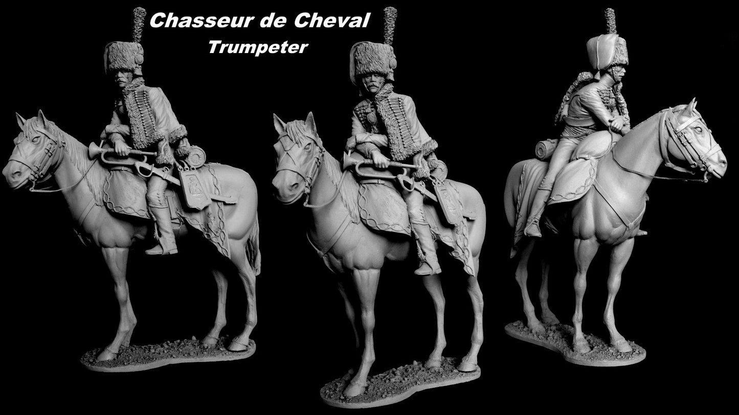 120mm Chasseur de Cheval Trumpter.