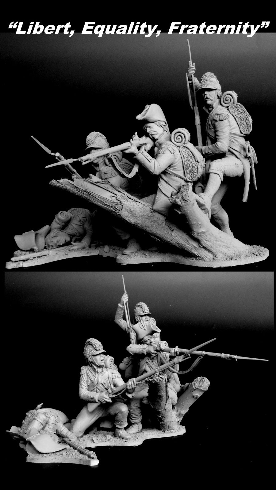 120mm 4 figure French Revolution Vignette.